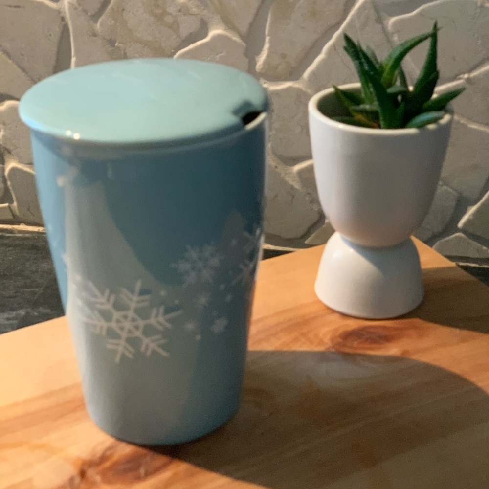 TEA FORTE | Snowflake Mug with Lid